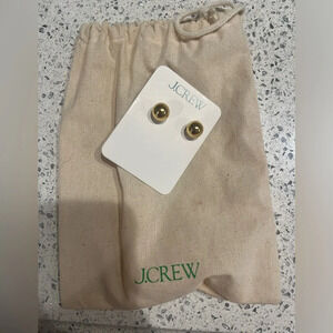 New unused Jcrew gold ball earrings